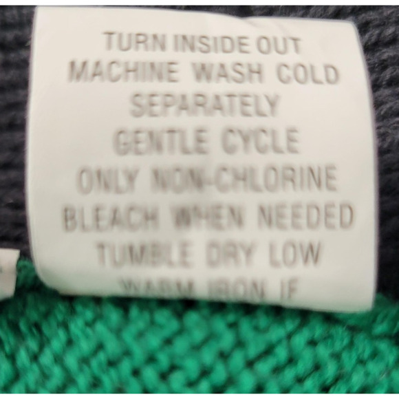 Ugly Christmas Sweater Womens Large Green Pug Santa Hat Striped Sleeves - Picture 11 of 13